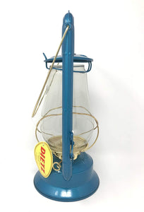 Dietz Monarch #10 Hot Blast Blue and Gold Kerosene Lantern Vintage Style Oil Lamp