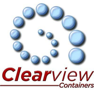 Clearview Containers |32 oz (1 Quart) Plastic Storage Containers w/Lids | Kitchen Canister Set | Food Storage Jars | Airtight Pantry Containers | Flour, Oats, Peanut Butter, Honey, Jams | Set of 12