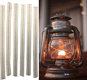Light Of Mine 100% Cotton Wick Strip Pre Cut Red Stripe Replacement Wick for Oil Lamps and Lantern