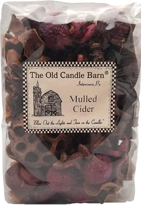 Old Candle Barn Mulled Cider Potpourri 4 Cup Bag - Perfect Fall Decoration or Bowl Filler - Beautiful Autumn Apple Scent