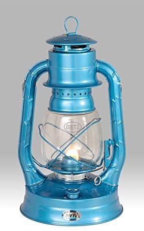 Dietz #8 Air Pilot Oil Burning Lantern (Blue with Gold)